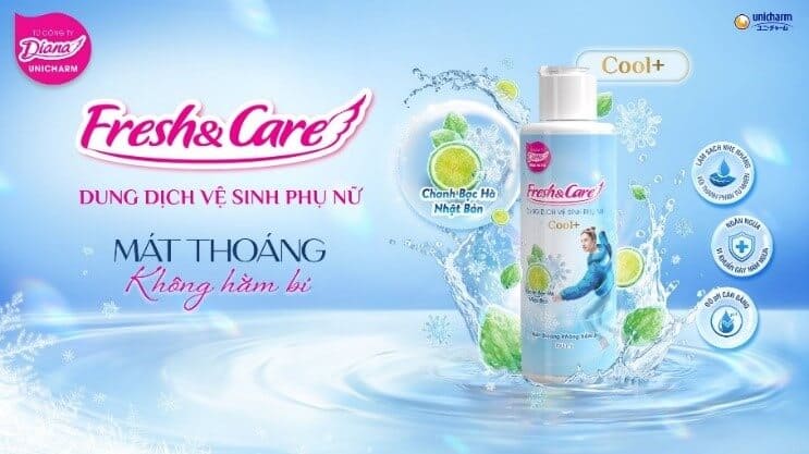 Diana Unicharm lần đầu tiên ra mắt dung dịch vệ sinh phụ nữ Fresh & Care bảo vệ toàn diện